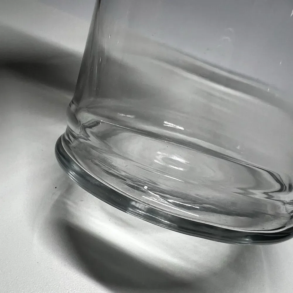 Vintage Clear Glass Cylinder Vase Floating Candle Holder Hurricane 5